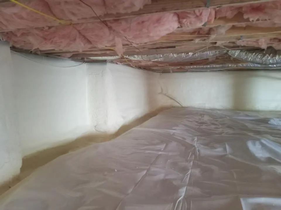 Crawl space encapsulation with closed-cell spray foam for Spray Foam Roofing Repair in Beaufort